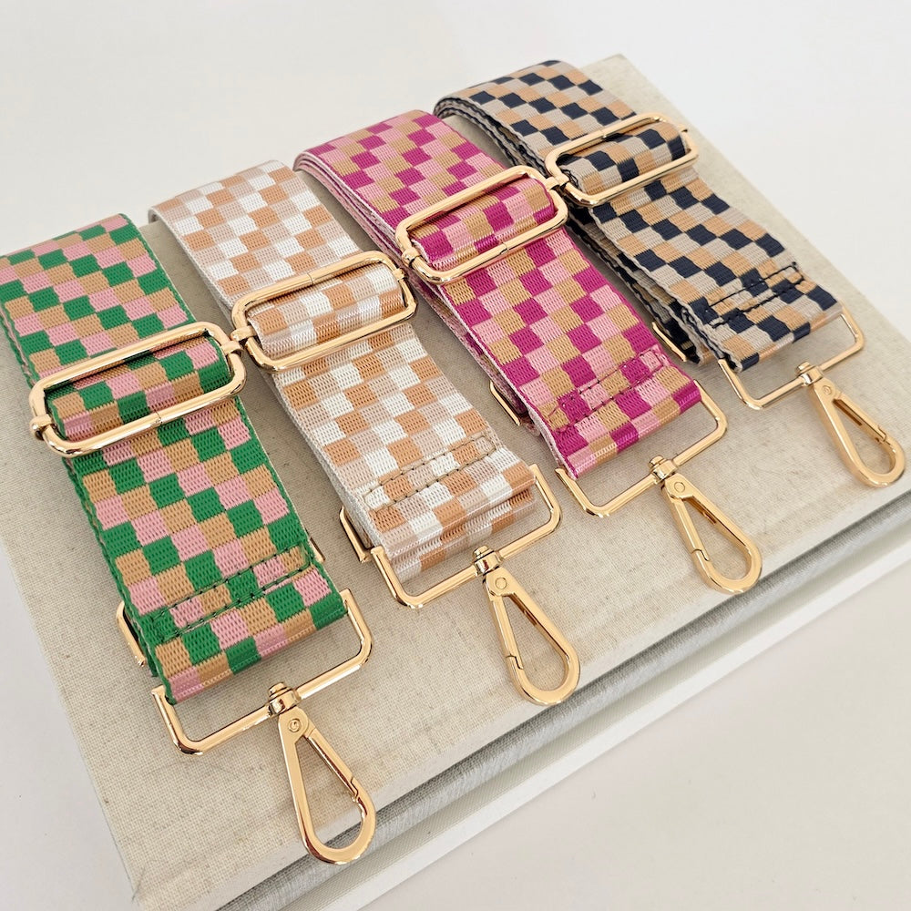 Hendrix Checkered Guitar Bag Strap-Straps-Dear Me Southern Boutique, located in DeRidder, Louisiana