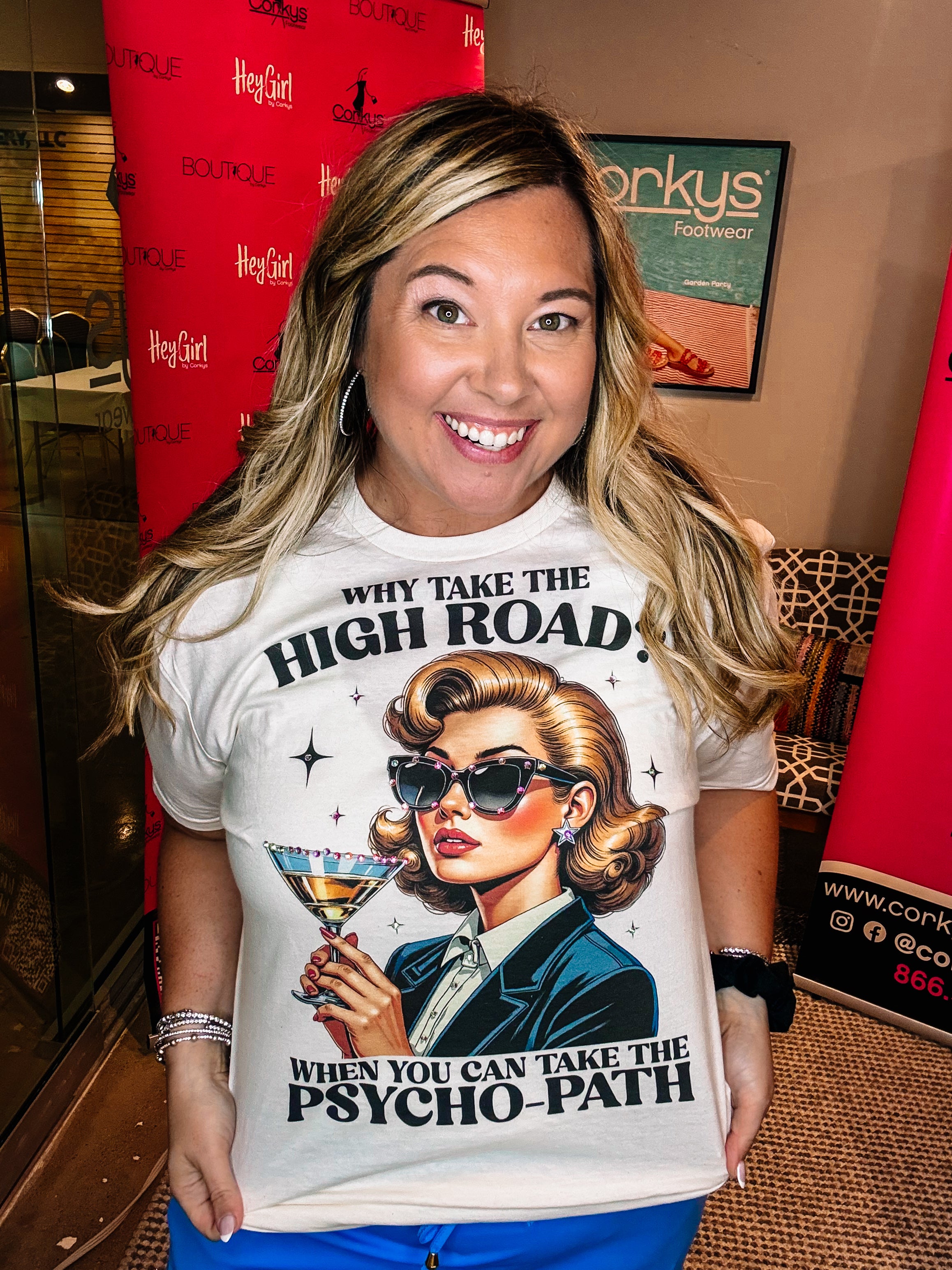 High Road Bougie Rhinestone Tee-Tees-Dear Me Southern Boutique, located in DeRidder, Louisiana