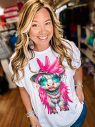 Hippie Heifer Bougie Rhinestone Tee-Dear Me Southern Boutique, located in DeRidder, Louisiana