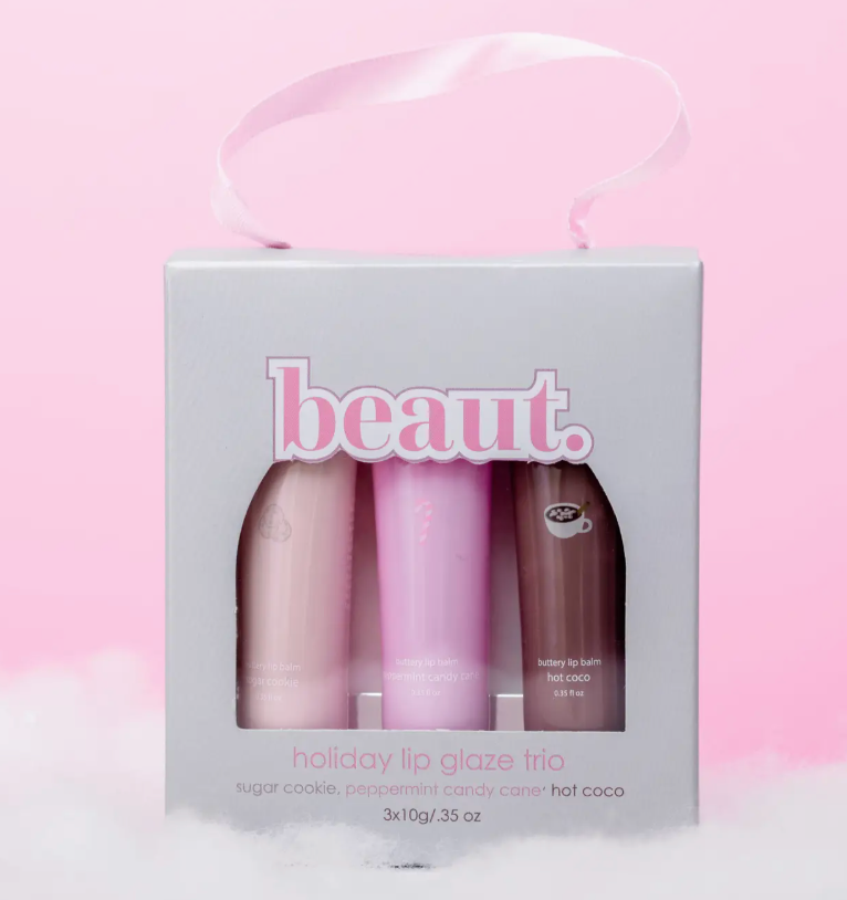 Holiday Lip Glaze Trio by Beaut-Skin Care-Dear Me Southern Boutique, located in DeRidder, Louisiana