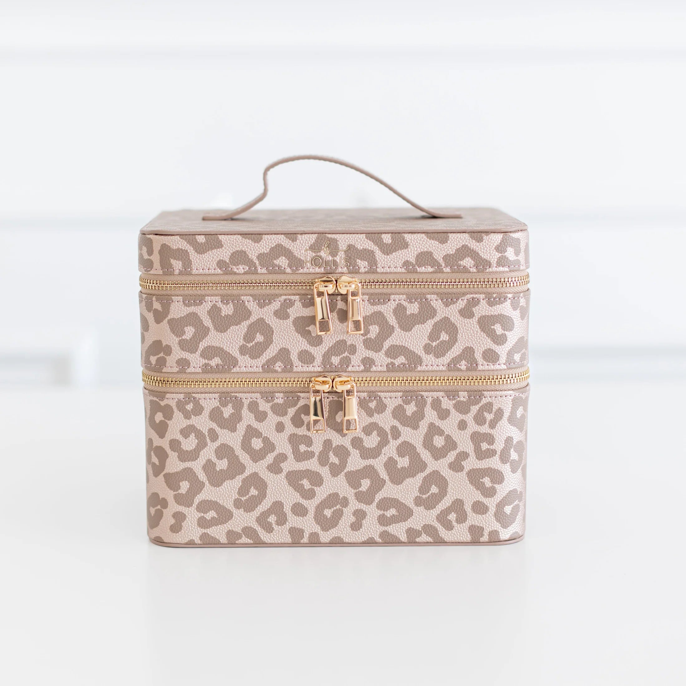 Hollis Glamour Stack Makeup Tote-Makeup Bags-Dear Me Southern Boutique, located in DeRidder, Louisiana