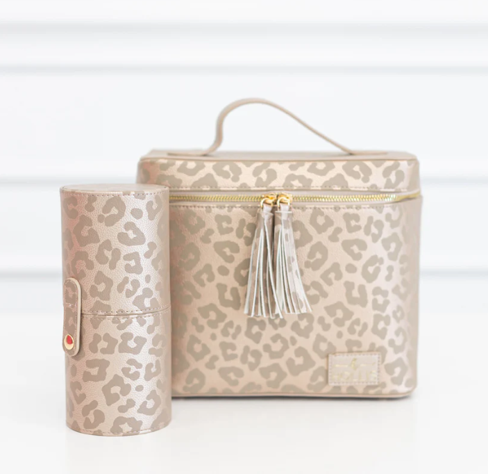 Hollis Lux Makeup Tote-Makeup Bags-Dear Me Southern Boutique, located in DeRidder, Louisiana