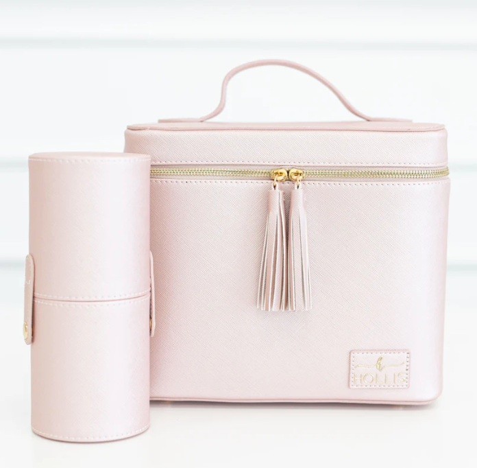 Hollis Lux Makeup Tote-Makeup Bags-Dear Me Southern Boutique, located in DeRidder, Louisiana