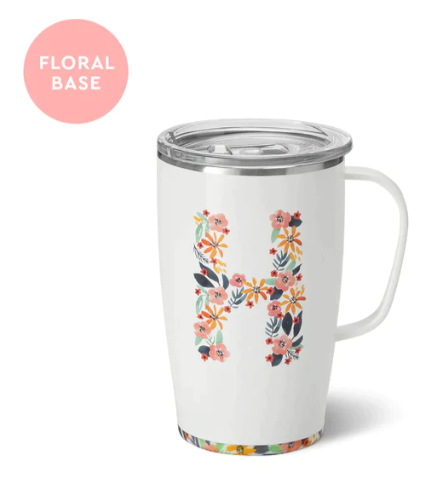 Honey Meadow Monogram Swig Travel Mug-Travel Mugs-Dear Me Southern Boutique, located in DeRidder, Louisiana