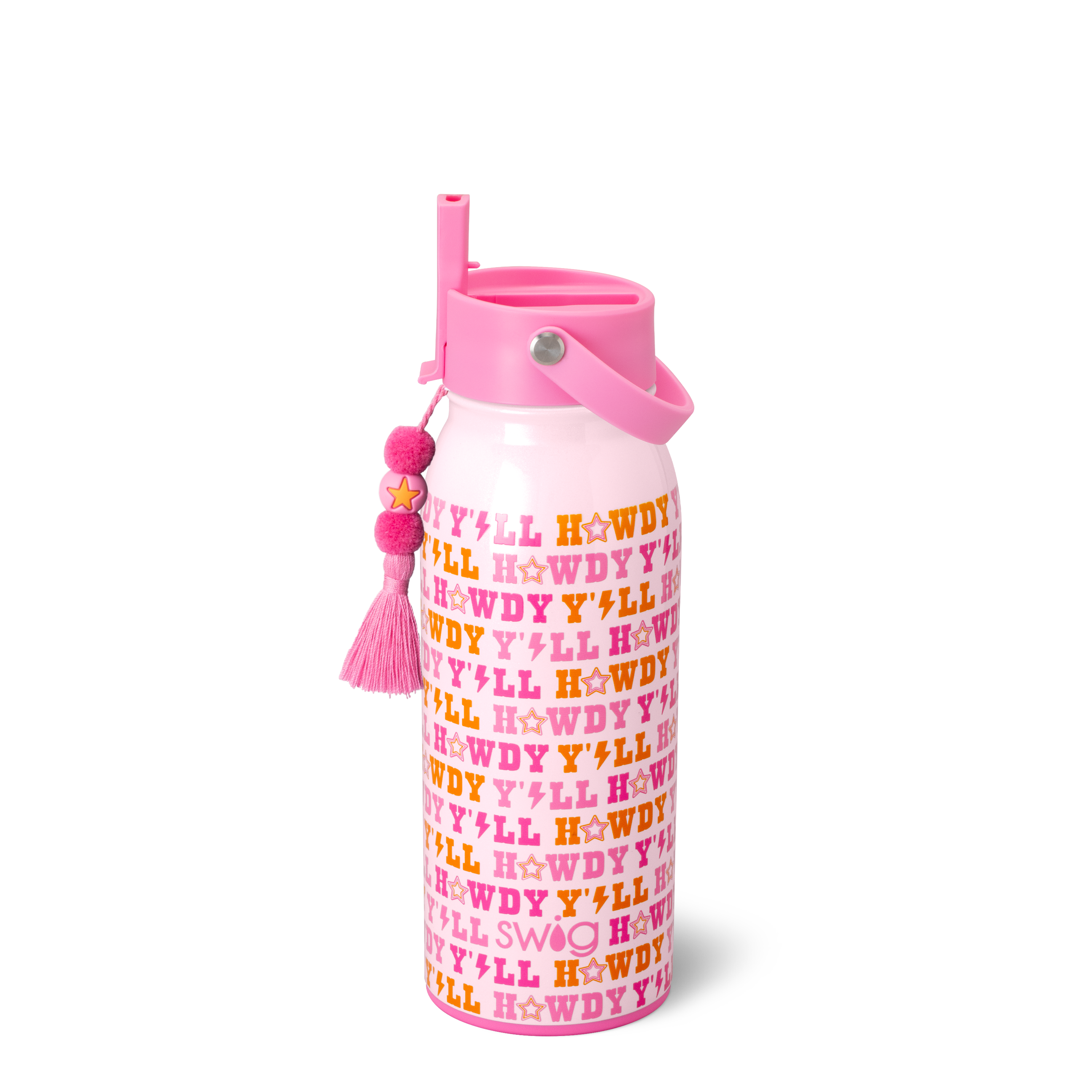 Howdy Y'all Swig Flip + Sip Bottle-Water Bottles-Dear Me Southern Boutique, located in DeRidder, Louisiana