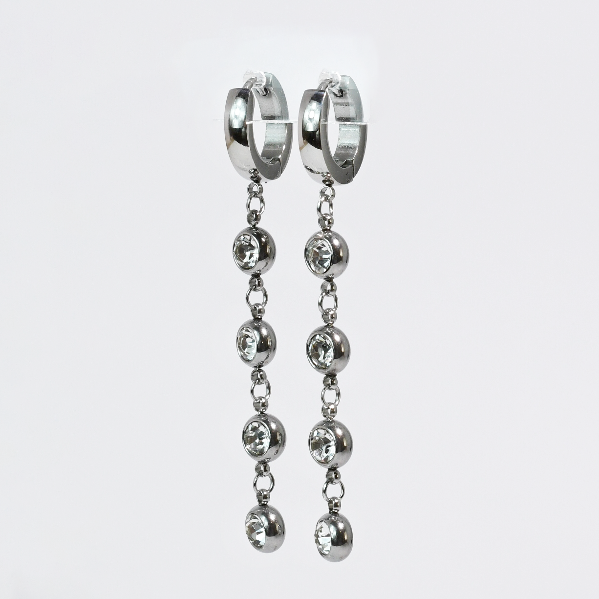 Huggie Drop Earrings-Jewelry - Earrings-Dear Me Southern Boutique, located in DeRidder, Louisiana