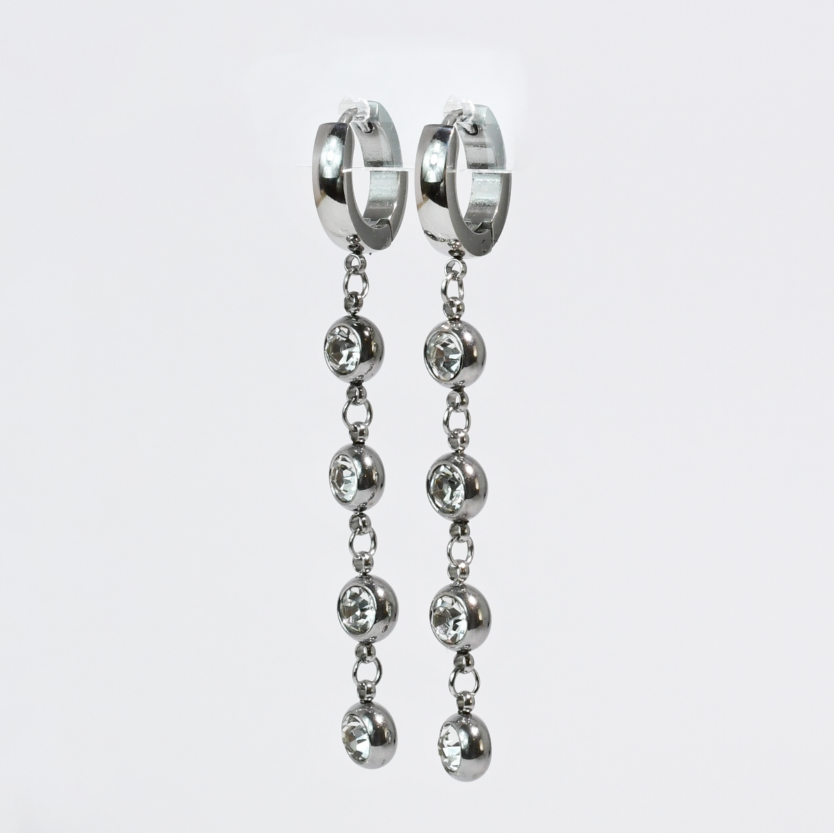 Huggie Drop Earrings-Jewelry - Earrings-Dear Me Southern Boutique, located in DeRidder, Louisiana