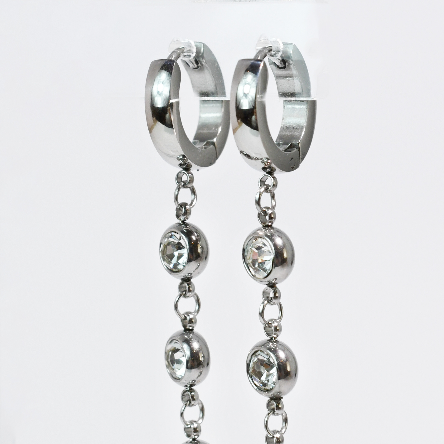 Huggie Drop Earrings-Jewelry - Earrings-Dear Me Southern Boutique, located in DeRidder, Louisiana