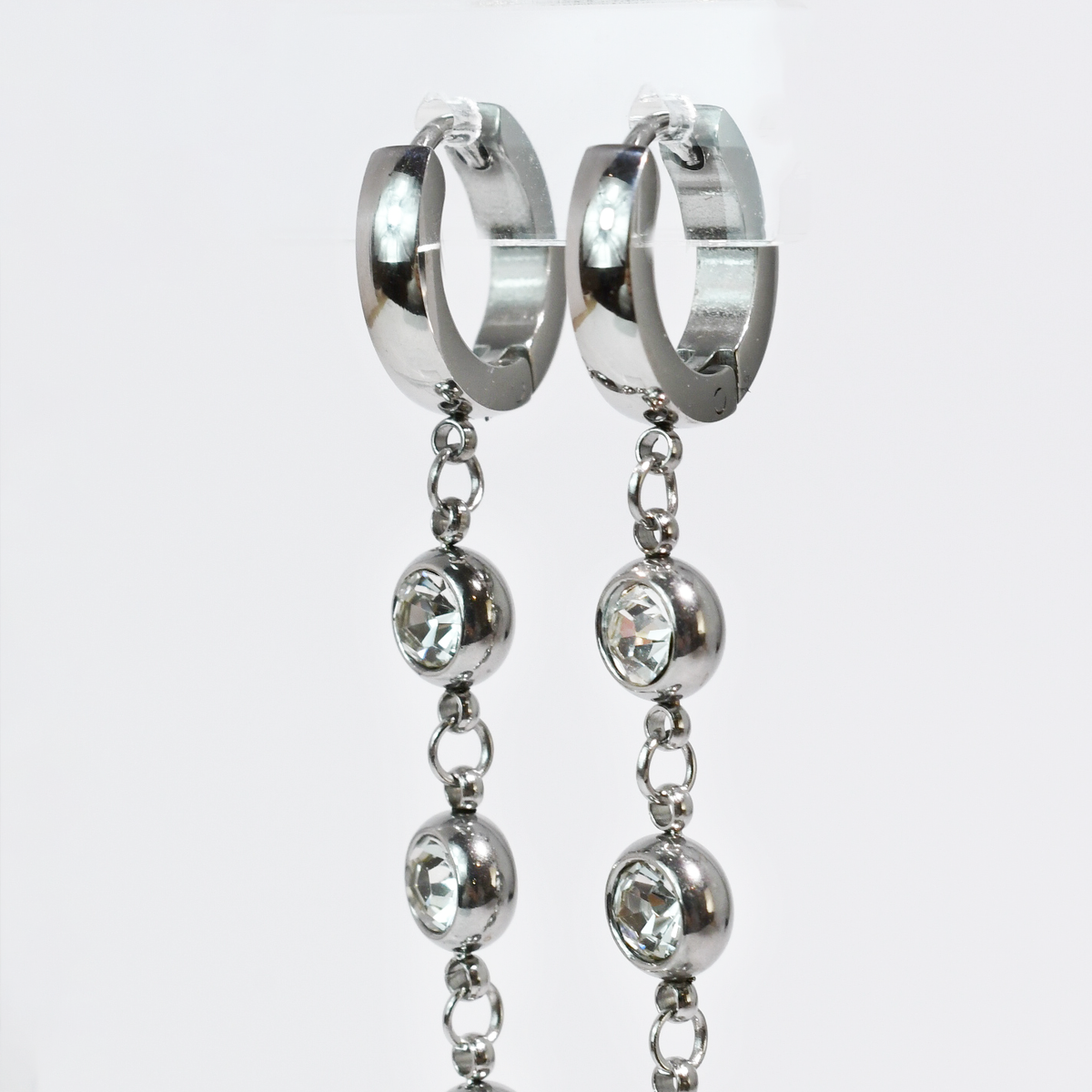 Huggie Drop Earrings-Jewelry - Earrings-Dear Me Southern Boutique, located in DeRidder, Louisiana