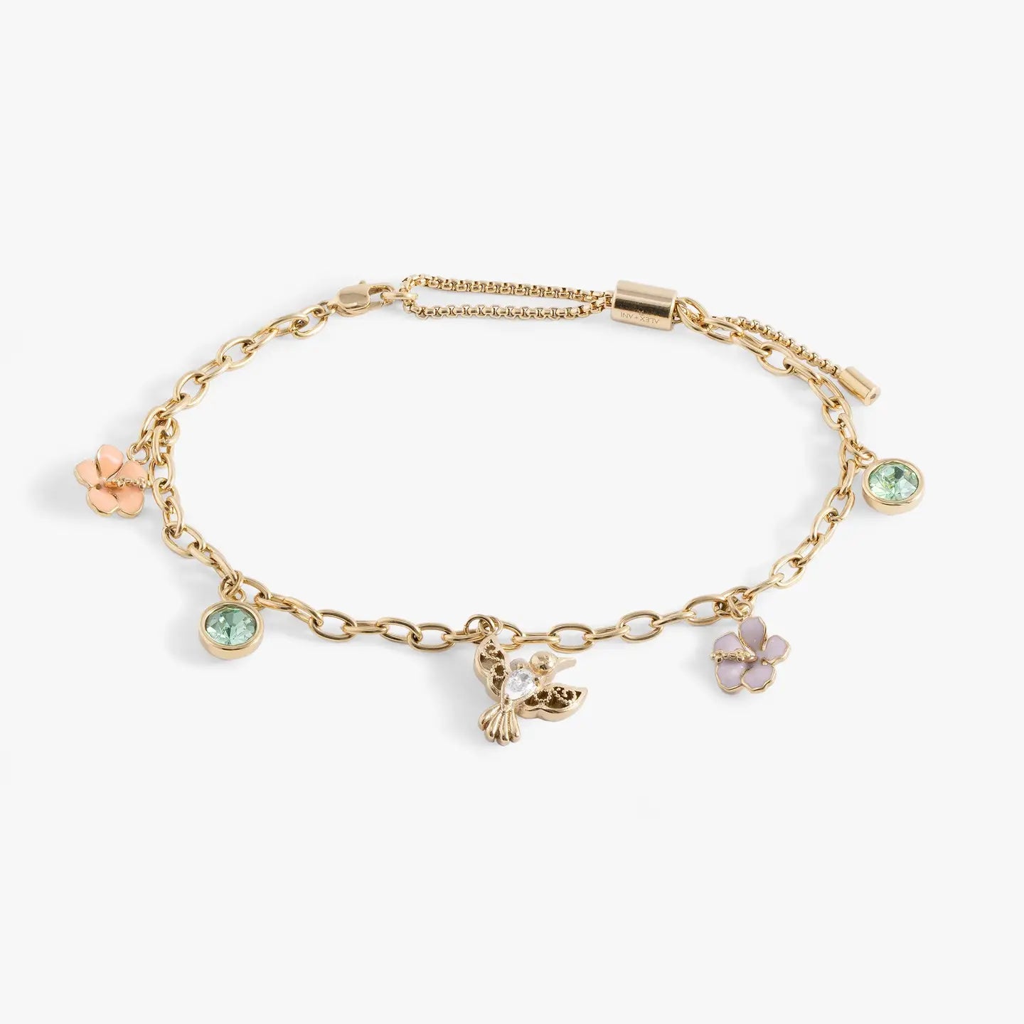 Hummingbird Multicharm Adjustable Anklet-Jewelry-Dear Me Southern Boutique, located in DeRidder, Louisiana