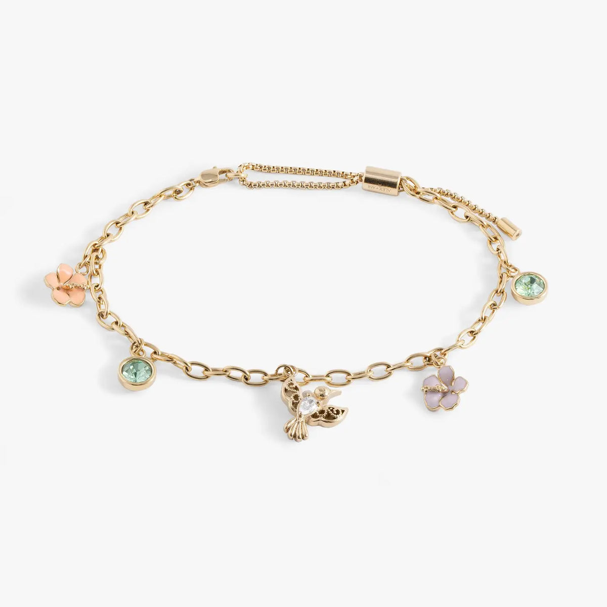 Hummingbird Multicharm Adjustable Anklet-Jewelry-Dear Me Southern Boutique, located in DeRidder, Louisiana