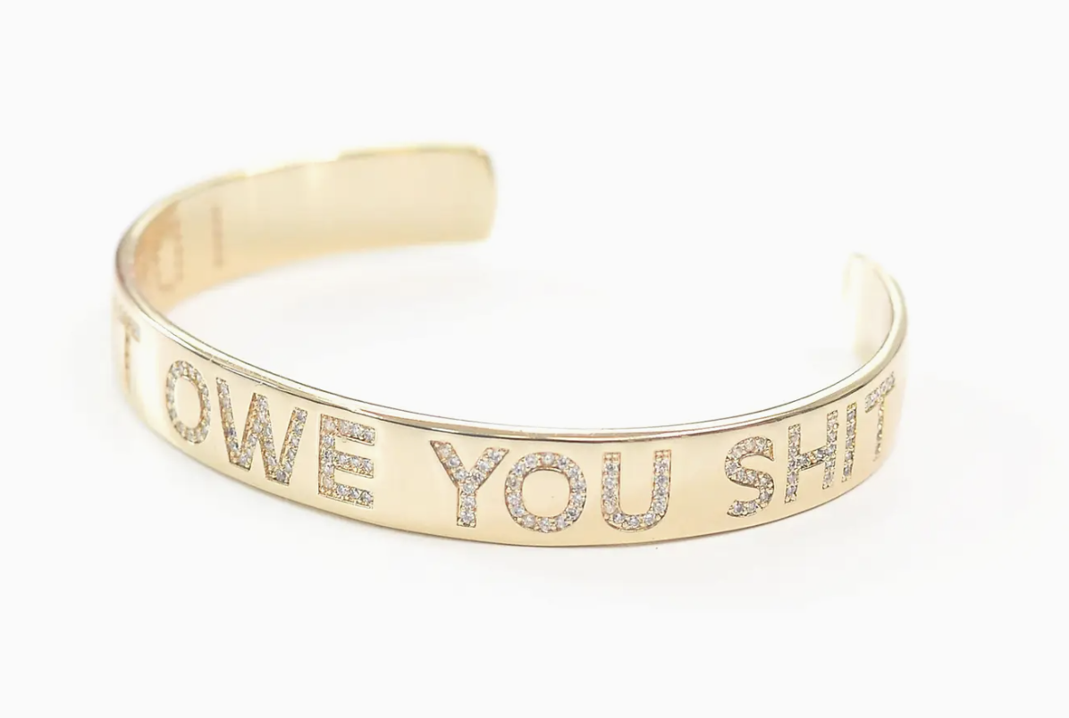 I Don't Owe You Bangle-Bracelets-Dear Me Southern Boutique, located in DeRidder, Louisiana