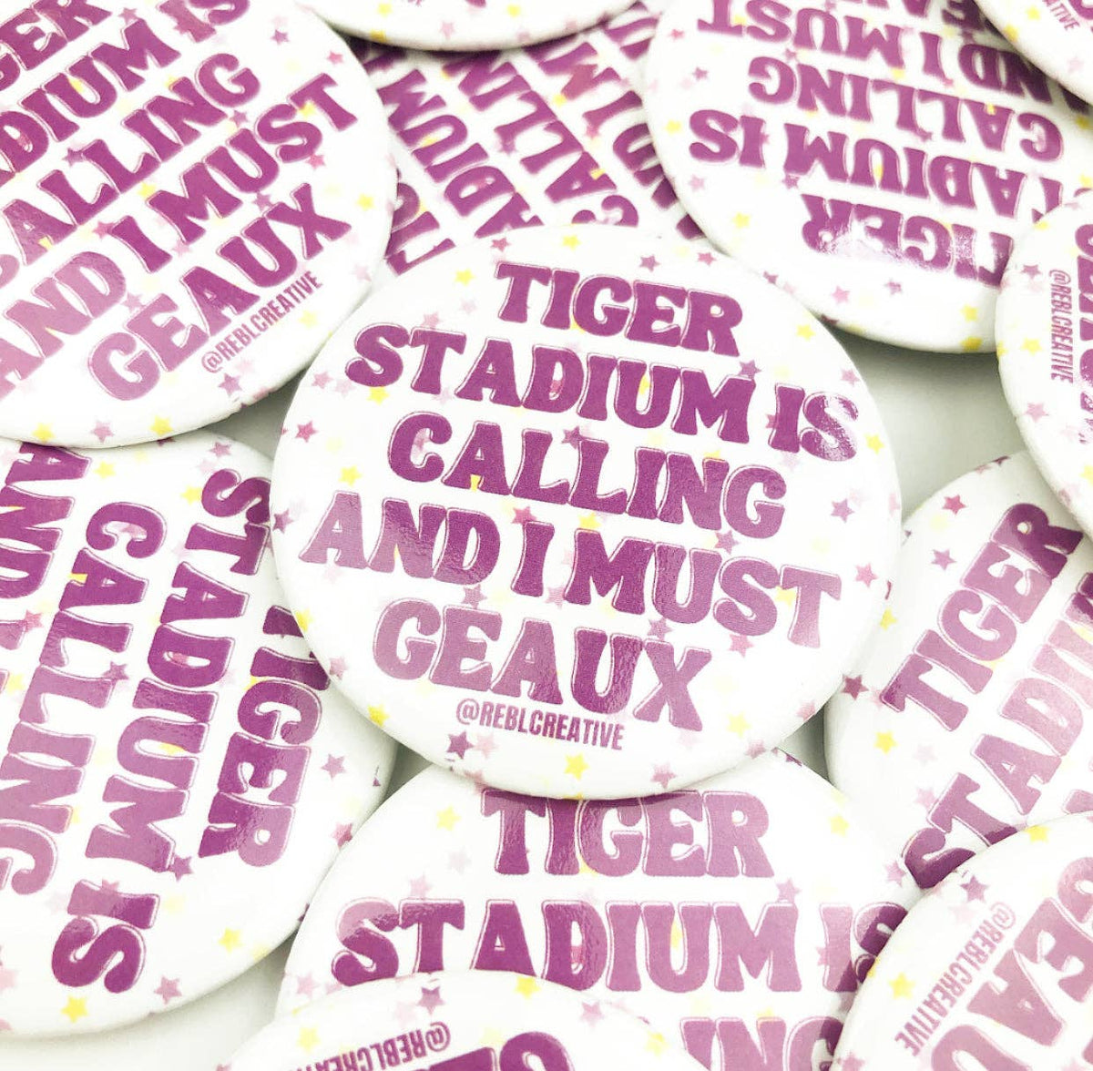 I Must Geaux - Game Day Button-Game Day-Dear Me Southern Boutique, located in DeRidder, Louisiana