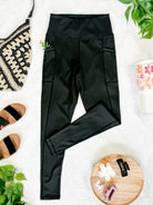 IN STOCK Athleisure Leggings - Black-Leggings-Dear Me Southern Boutique, located in DeRidder, Louisiana