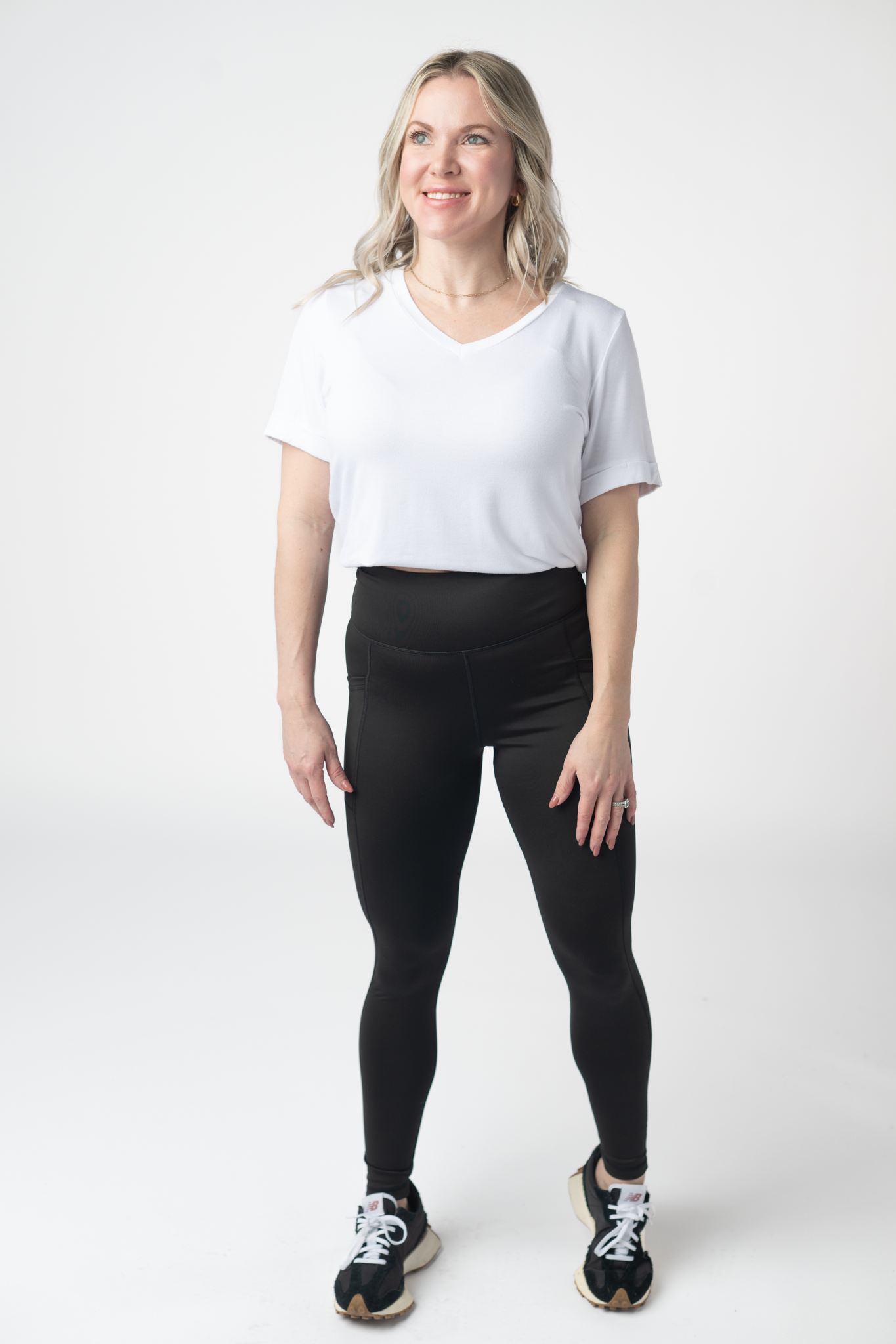 IN STOCK Athleisure Leggings - Black-Leggings-Dear Me Southern Boutique, located in DeRidder, Louisiana