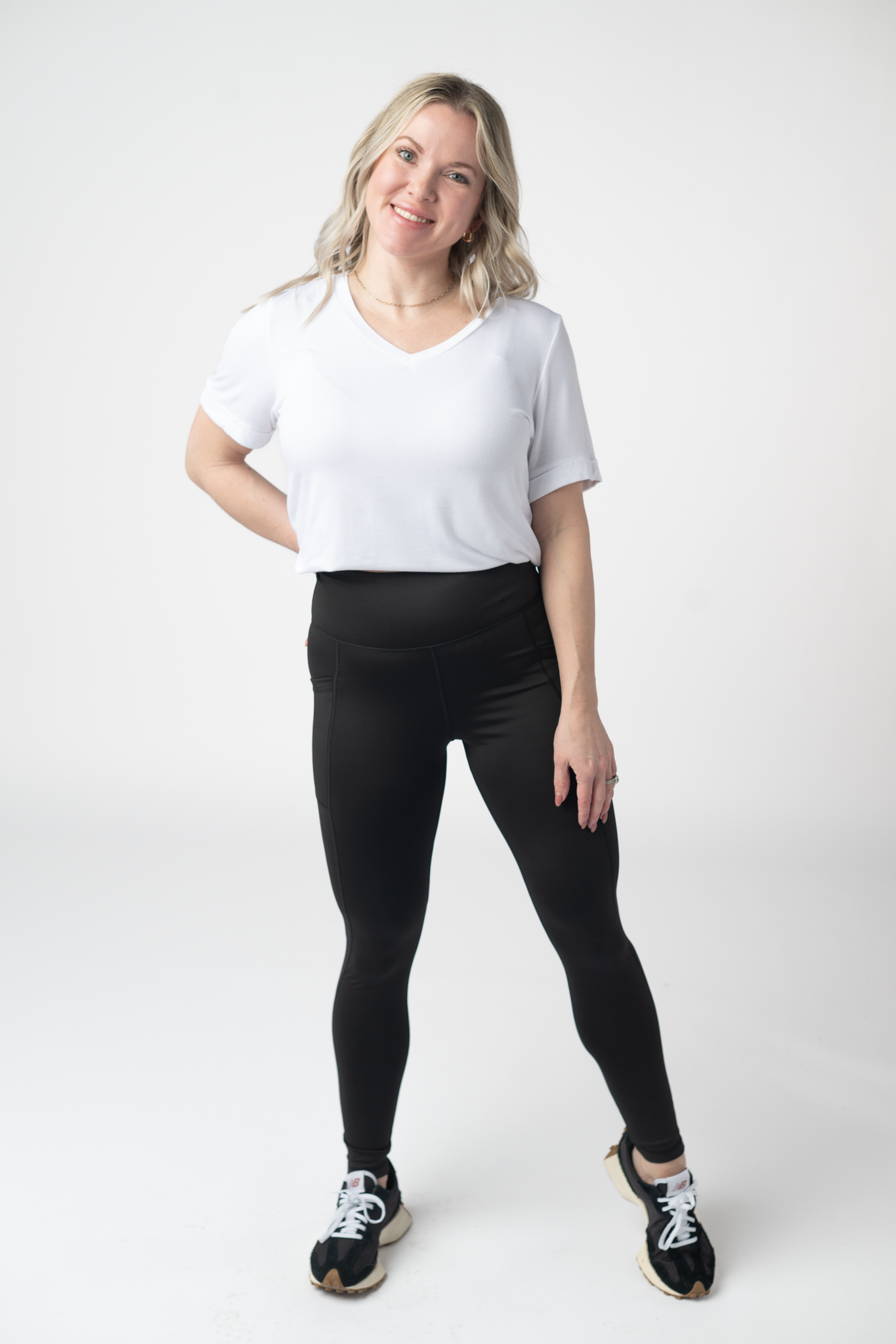 IN STOCK Athleisure Leggings - Black-Leggings-Dear Me Southern Boutique, located in DeRidder, Louisiana