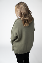 IN STOCK Aurora Cozy Sweater - Light Olive-Sweater-Dear Me Southern Boutique, located in DeRidder, Louisiana