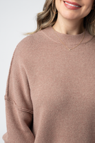 IN STOCK Aurora Cozy Sweater - Rose Gold-Sweater-Dear Me Southern Boutique, located in DeRidder, Louisiana