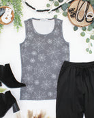 IN STOCK Ava Tank - Faded Black Webs-tank-Dear Me Southern Boutique, located in DeRidder, Louisiana