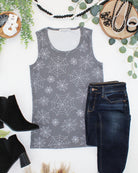 IN STOCK Ava Tank - Faded Black Webs-tank-Dear Me Southern Boutique, located in DeRidder, Louisiana