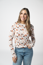 IN STOCK Blair Long Sleeve Top - Fall Foliage-Tops-Dear Me Southern Boutique, located in DeRidder, Louisiana
