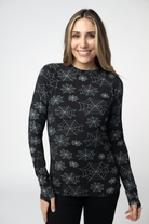 IN STOCK Blair Long Sleeve Top - Midnight Webs-Tops-Dear Me Southern Boutique, located in DeRidder, Louisiana