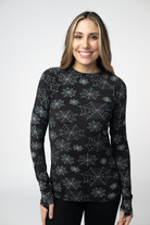 IN STOCK Blair Long Sleeve Top - Midnight Webs-Tops-Dear Me Southern Boutique, located in DeRidder, Louisiana