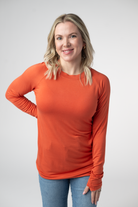 IN STOCK Blair Long Sleeve Top - Pumpkin-Tops-Dear Me Southern Boutique, located in DeRidder, Louisiana