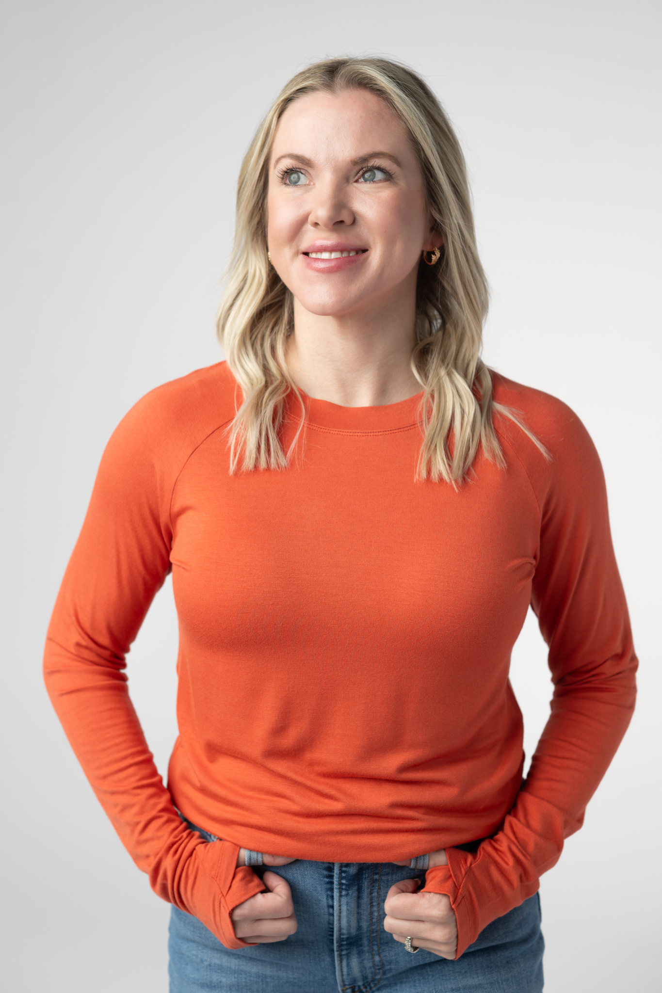 IN STOCK Blair Long Sleeve Top - Pumpkin-Tops-Dear Me Southern Boutique, located in DeRidder, Louisiana