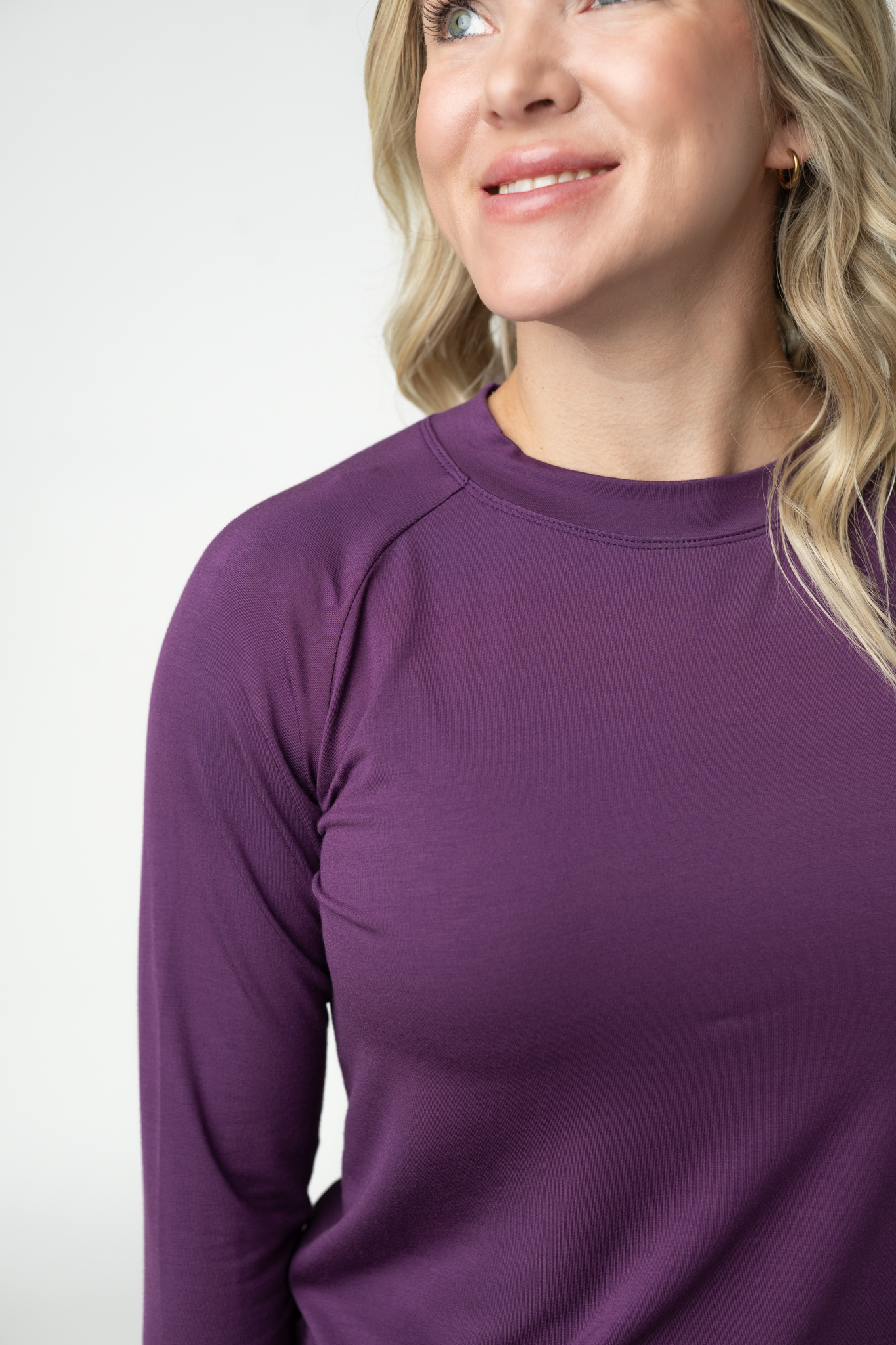 IN STOCK Blair Long Sleeve Top - Purple-Tops-Dear Me Southern Boutique, located in DeRidder, Louisiana