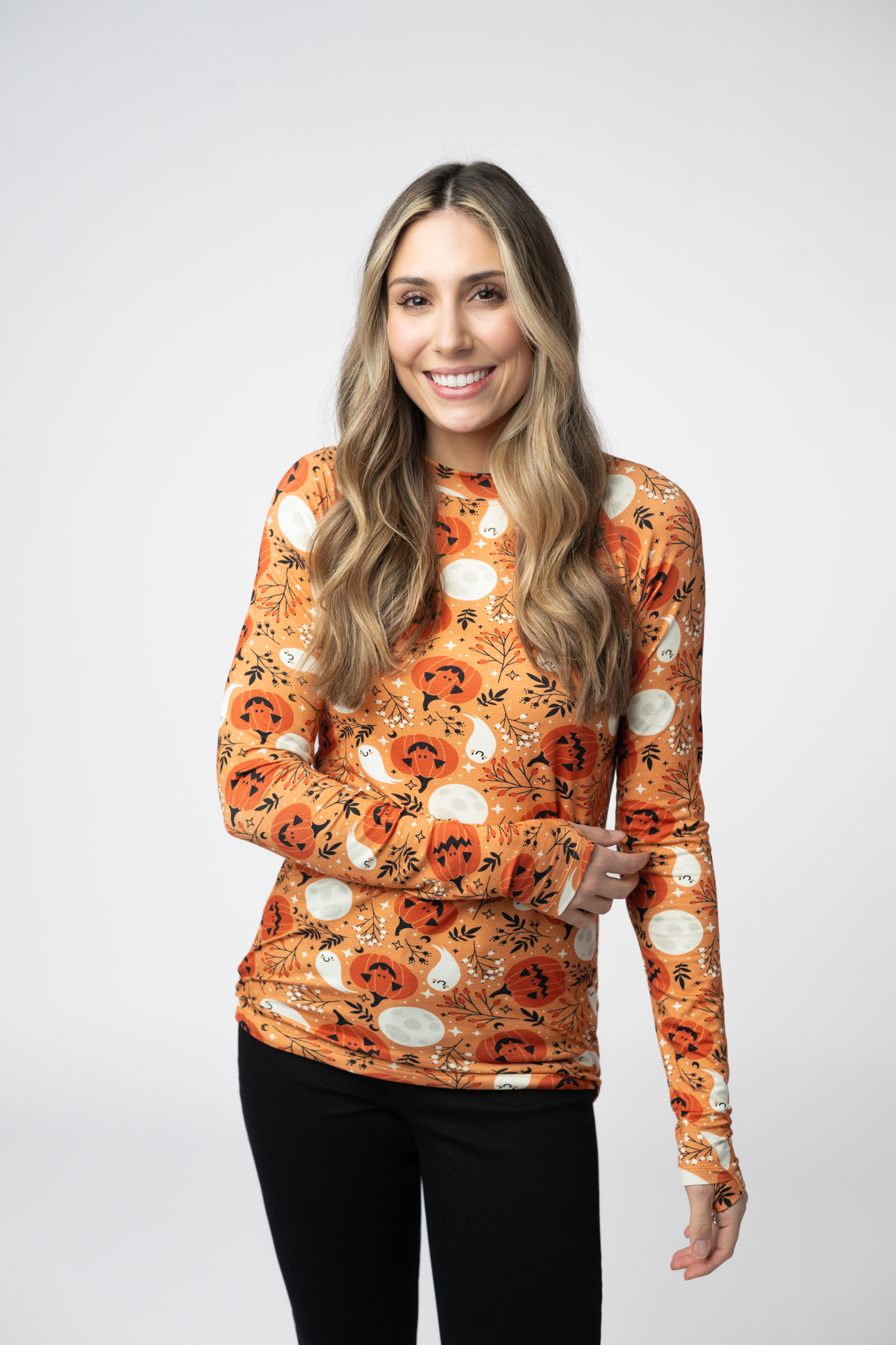 IN STOCK Blair Long Sleeve Top - Spooky Autumn-Tops-Dear Me Southern Boutique, located in DeRidder, Louisiana