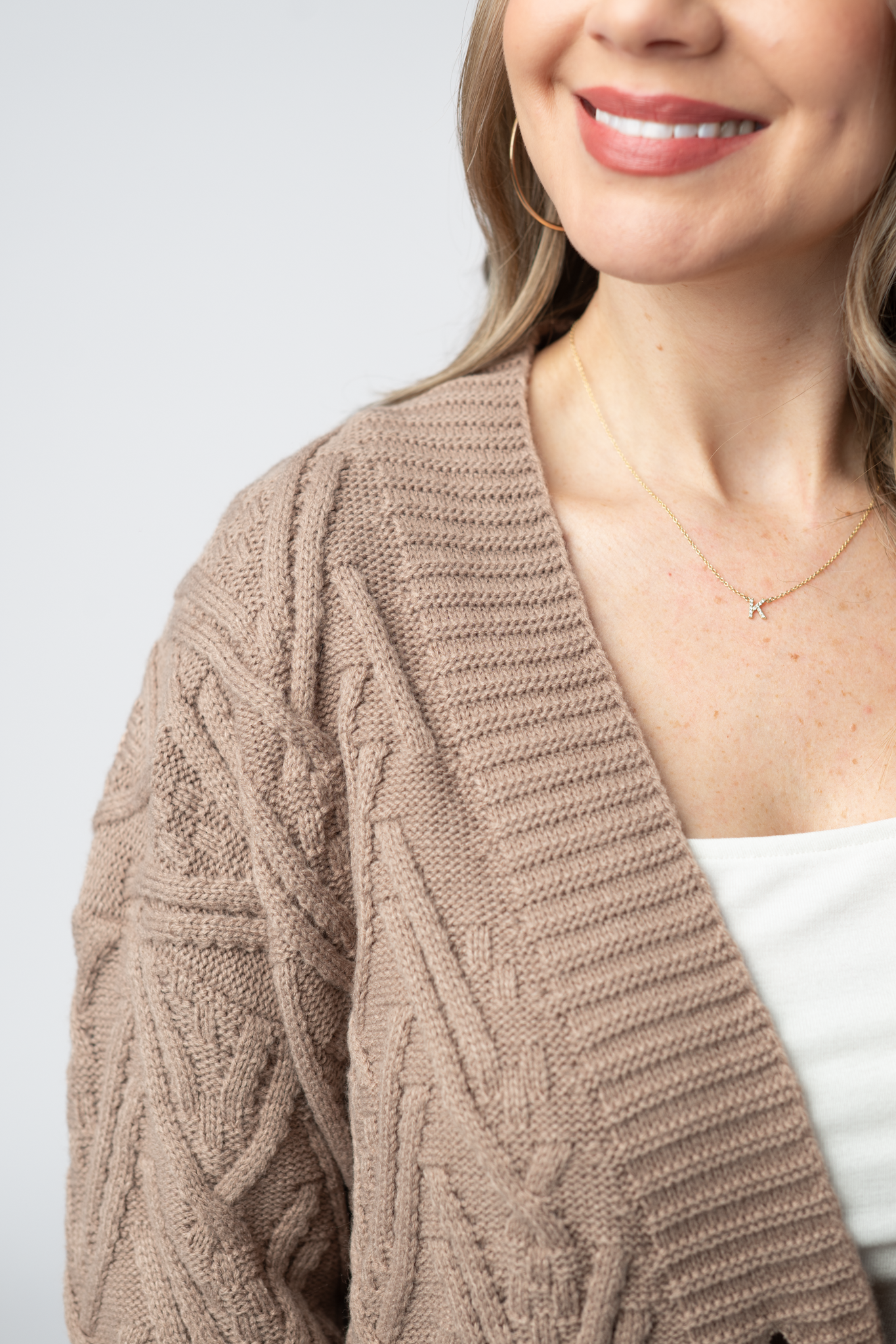 IN STOCK Brooks Button Sweater Cardigan - Mocha-Cardigan-Dear Me Southern Boutique, located in DeRidder, Louisiana