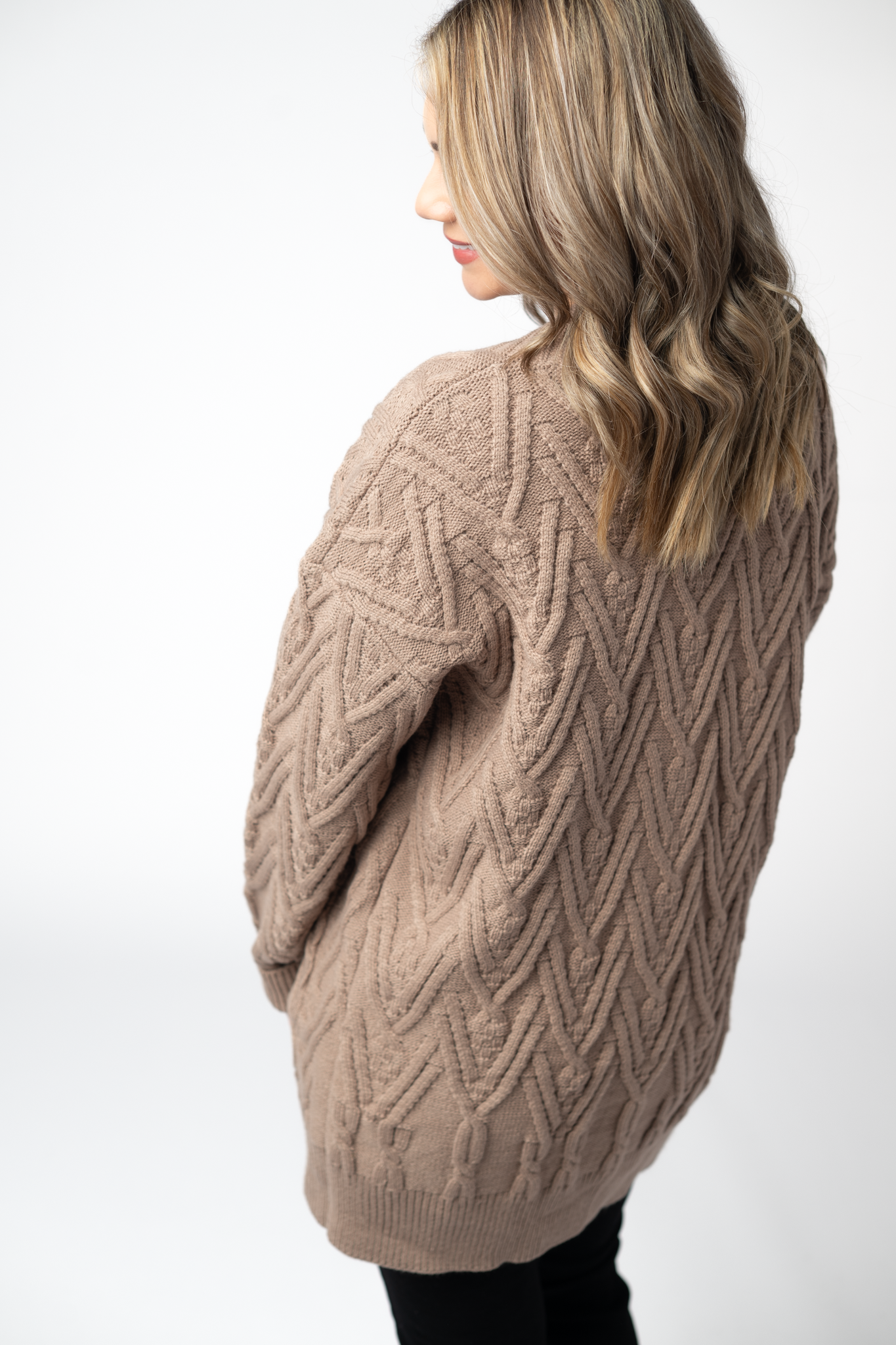 IN STOCK Brooks Button Sweater Cardigan - Mocha-Cardigan-Dear Me Southern Boutique, located in DeRidder, Louisiana