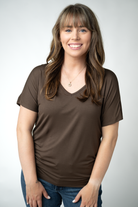 IN STOCK Chloe Cozy Top - Brown-Tops-Dear Me Southern Boutique, located in DeRidder, Louisiana
