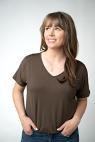 IN STOCK Chloe Cozy Top - Brown-Tops-Dear Me Southern Boutique, located in DeRidder, Louisiana