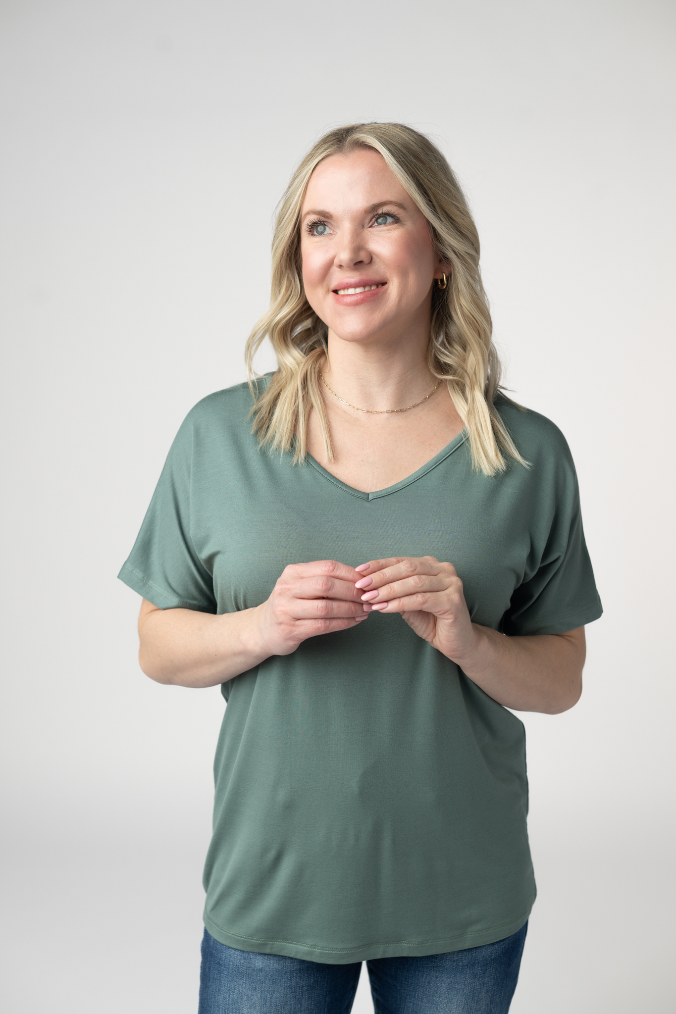 IN STOCK Chloe Cozy Top - Dusty Jade-Tops-Dear Me Southern Boutique, located in DeRidder, Louisiana