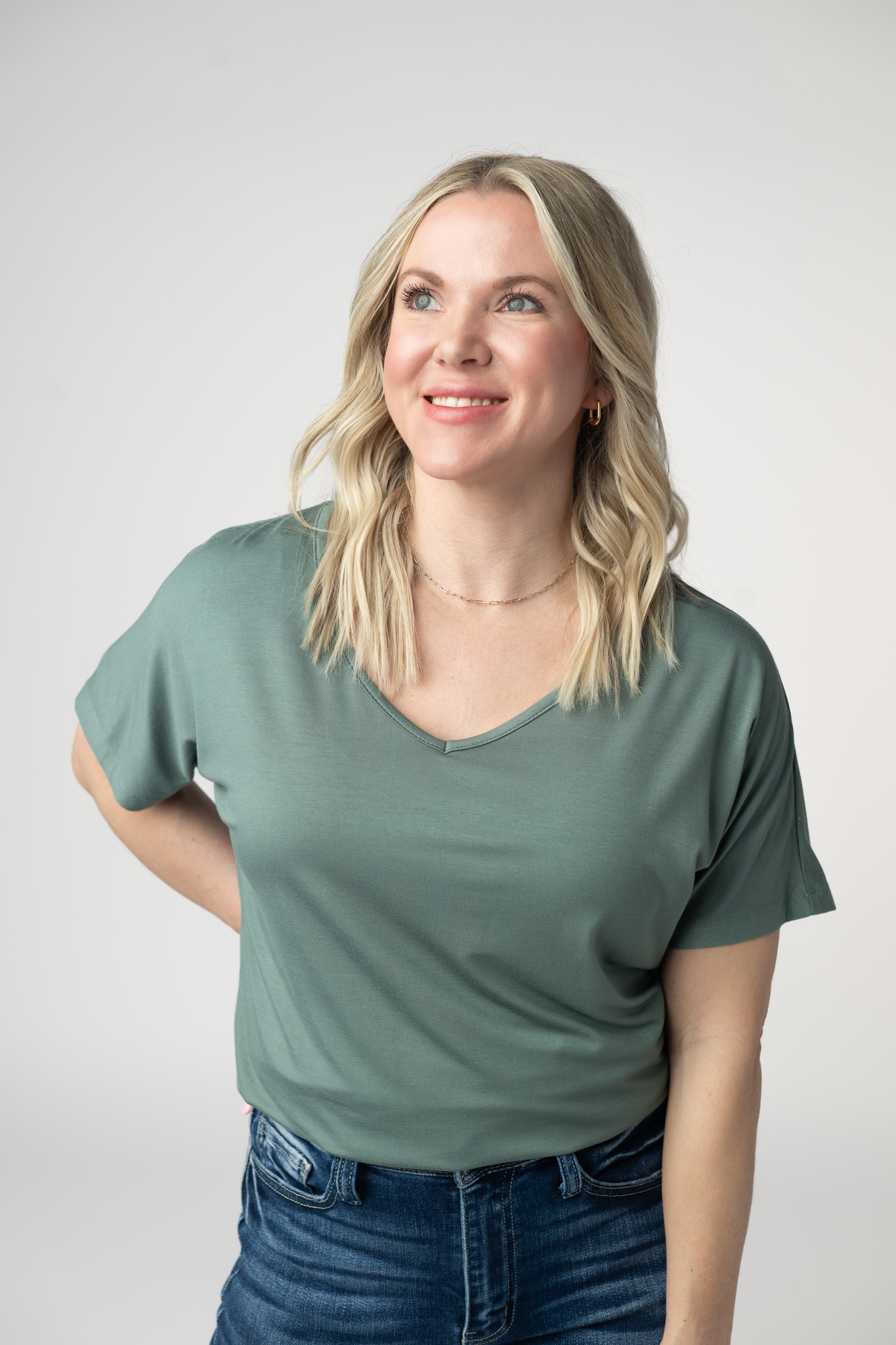 IN STOCK Chloe Cozy Top - Dusty Jade-Tops-Dear Me Southern Boutique, located in DeRidder, Louisiana