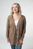 IN STOCK Cori Cardigan - Mocha-Cardigan-Dear Me Southern Boutique, located in DeRidder, Louisiana