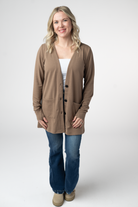 IN STOCK Cori Cardigan - Mocha-Cardigan-Dear Me Southern Boutique, located in DeRidder, Louisiana