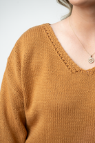 IN STOCK Crochet Sleeve Top - Camel-Tops-Dear Me Southern Boutique, located in DeRidder, Louisiana