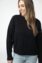 IN STOCK Gianna Pullover Sweater - Black-sweater-Dear Me Southern Boutique, located in DeRidder, Louisiana