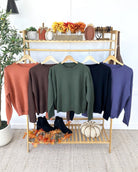 IN STOCK Gianna Pullover Sweater - Black-sweater-Dear Me Southern Boutique, located in DeRidder, Louisiana