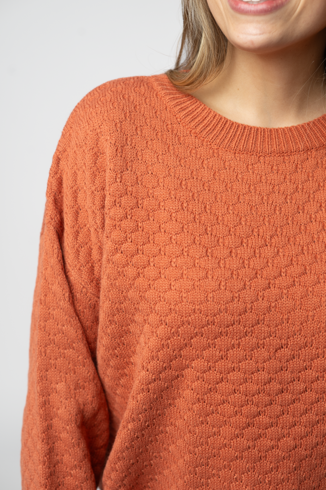 IN STOCK Gianna Pullover Sweater - Pumpkin-sweater-Dear Me Southern Boutique, located in DeRidder, Louisiana