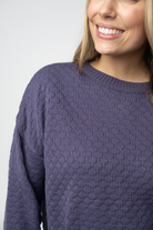 IN STOCK Gianna Pullover Sweater - Slate Blue-sweater-Dear Me Southern Boutique, located in DeRidder, Louisiana
