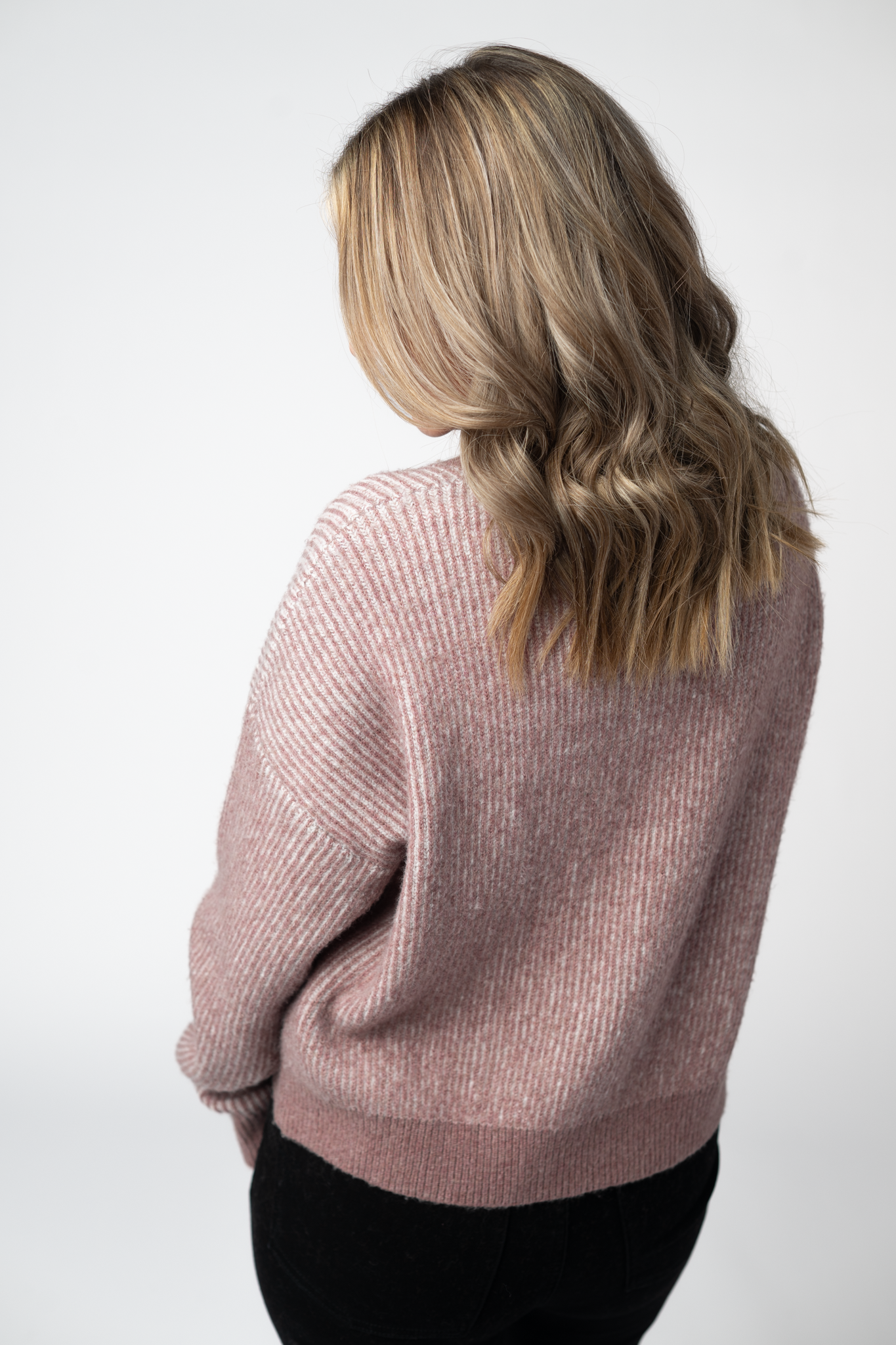 IN STOCK Josie Cozy Crew Sweater - Dusty Rose-sweater-Dear Me Southern Boutique, located in DeRidder, Louisiana