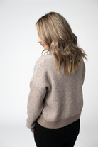 IN STOCK Josie Cozy Crew Sweater - Mocha-sweater-Dear Me Southern Boutique, located in DeRidder, Louisiana