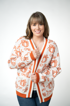 IN STOCK Pumpkins Pocket Cardigan-Cardigan-Dear Me Southern Boutique, located in DeRidder, Louisiana