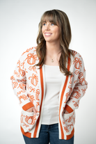 IN STOCK Pumpkins Pocket Cardigan-Cardigan-Dear Me Southern Boutique, located in DeRidder, Louisiana