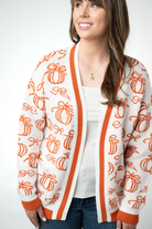 IN STOCK Pumpkins Pocket Cardigan-Cardigan-Dear Me Southern Boutique, located in DeRidder, Louisiana