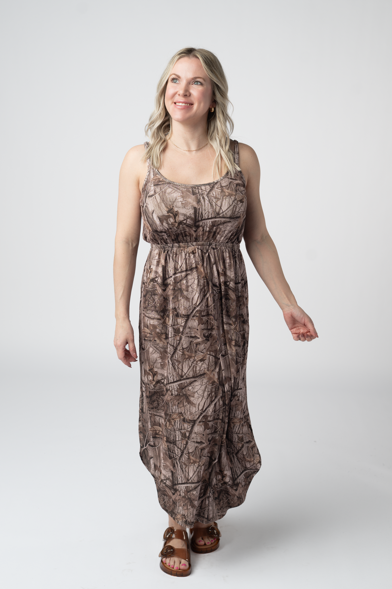IN STOCK Reagan Dress - Camo FINAL SALE-dress-Dear Me Southern Boutique, located in DeRidder, Louisiana